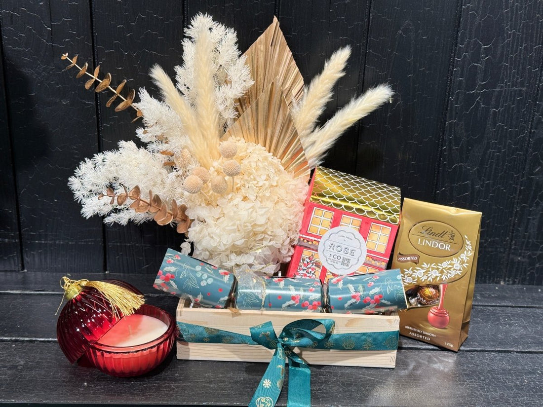 Christmas Preserved Flower Hamper - ROSE &amp; CO